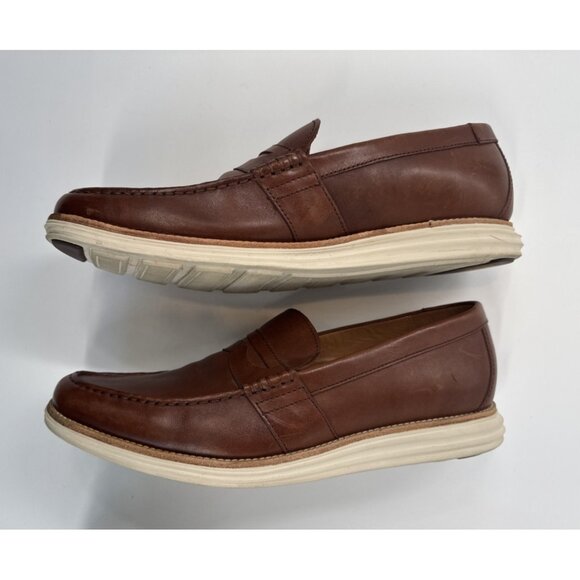Cole Haan Penny Loafers Mens 13 Brown Leather Boat Shoes Slip On Grand in Box main image 10